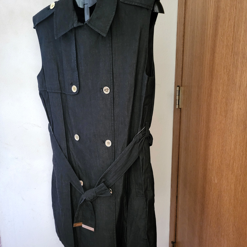 MICHAEL Michael Kors Women's Chambray Trenchcoat Dress Size Large - Picture 5 of 7